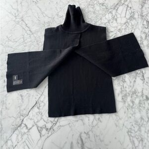 BNWOT ASOS Black Turtleneck Sweater/Cape